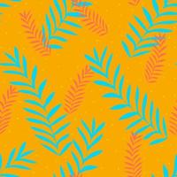 hawaiianisches Aloha-Hemd, nahtloses Hintergrundmuster, helle Illustration für Textilien, Modedesign, Sommeraccessoires, Innendekoration, Frühlingsblumentapete, Coverdesign, botanischer Druck vektor