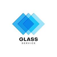 glas service företag ikon av fönster produktion vektor