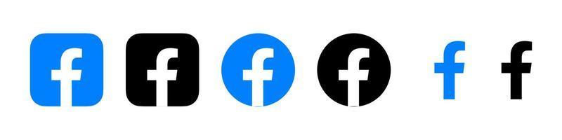 Facebook logotyp vektor, Facebook ikon fri vektor