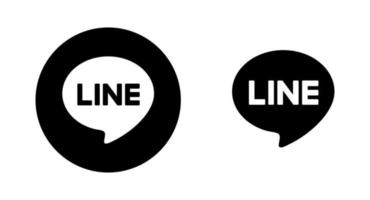 linje app logotyp, linje app symbol, linje ikon fri vektor