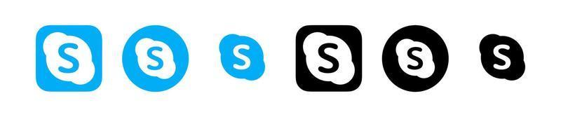 Skype-Logo-Vektor, Skype-Symbol kostenloser Vektor