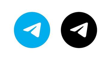 telegram logotyp vektor, telegram ikon fri vektor