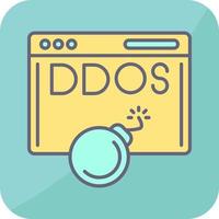 Ddos-Angriffsvektorsymbol vektor