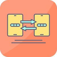 Vektorsymbol für die Datensynchronisierung vektor