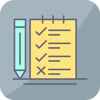 Vektorsymbol für Umfrage-Checkliste vektor
