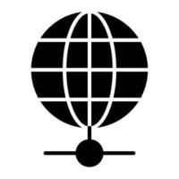 ein Icon-Design des globalen Netzwerks, einfach zu bedienender Vektor