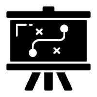 trendiges Vektorsymbol der strategischen Planung, taktischer Plan vektor