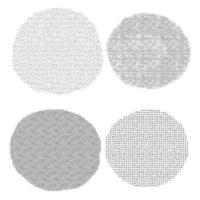 vektorsammlung der schwarzen farbe tinte pinselstriche linien feine textur kunst design elemente rauschpunkt fleck effekt vektorillustration isoliert auf weißem hintergrund vektor