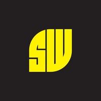 sw logotyp design vektor mallar