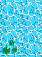 Vektor Meeresoberfläche nahtlose Muster in blau. einfache Doodle-Wellenoberfläche mit Highlights, die zu einer Wiederholung gemacht wurden.