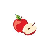 äpple frukt vektor illustration