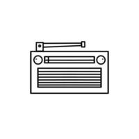 radio ikon design, en enkel ikon med ett elegant begrepp, lämplig för din samling eller företag logotyp vektor
