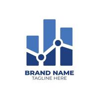 investering företag logotyp design vektor