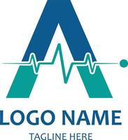 ein ikonischer Designvektor für das Logo einer medizinischen Apotheke im Gesundheitswesen vektor