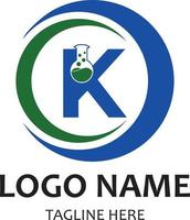 k Krankenhaus und medizinisches Symbol-Logo-Design vektor