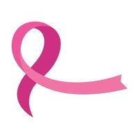 Rosa Band des Brustkrebsbewusstseins-Vektordesigns vektor