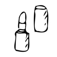 Kosmetik flaska symbol kropp vård spa salong.spa behandlingsalternativ medicin.enkel isolerat ikon på vit bakgrund. vektor