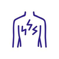 mänsklig lungor ikon vektor översikt illustration