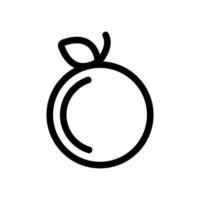Apple-Icon-Vektor. isolierte kontursymbolillustration vektor