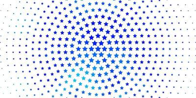 hellblaues Vektormuster mit abstrakten Sternen vektor