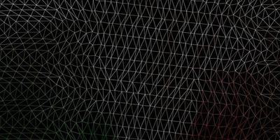 abstrakte Dreiecksschablone des dunkelgrünen, roten Vektors. vektor
