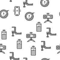 Elektronik digitale Technologie Vektor nahtlose Muster