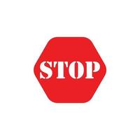 Stopp-Logo-Symbol vektor