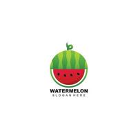 Wassermelonenfruchtillustrations-Designikone für Geschäft vektor