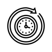 Laufzeitlinie Symbol Vektor Illustration Zeichen