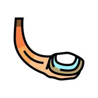 geoduck pazifische Muschel Farbe Symbol Vektor Illustration