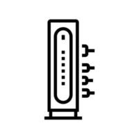 kabel- modem linje ikon vektor illustration