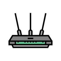 Farbsymbol-Vektorillustration für elektronische Geräte des Routers vektor