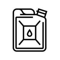 Bio-Diesel Tankstelle Symbol Leitung Vektor Illustration