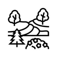 Landschaftswartungsdienste Symbol Leitung Vektor Illustration