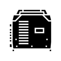 Glyph-Symbol-Vektor-Illustration für Inverter-Schweißen vektor