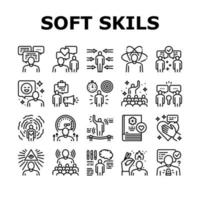 Soft Skills Menschen Sammlung Icons Set Vektor