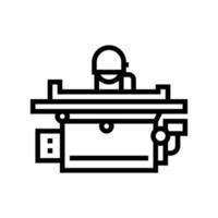 Schleifmaschine Symbol Leitung Vektor Illustration