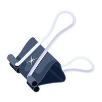 trendiger Bulldog-Clip vektor