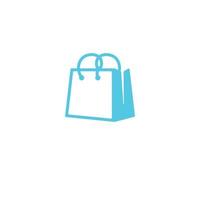 Einkaufstasche-Symbol. monochromes einfaches Element aus der Mall-Kollektion. kreatives Einkaufstaschensymbol für Webdesign, Vorlagen, Infografiken und mehr vektor