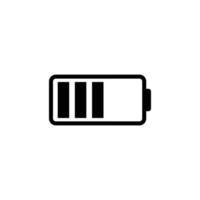 telefon batteri enkel platt ikon vektor illustration