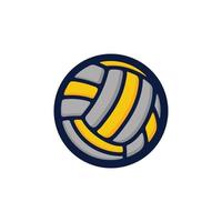 Volleyball einfache flache Symbolvektorillustration vektor