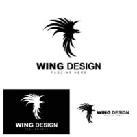 vingar logotyp, fågel Fenix logotyp, fågel vinge vektor, mall illustration, vinge varumärke design vektor