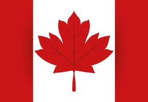 kanadensisk flagga för glad Kanada dag vektor design