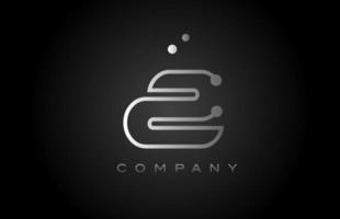 svart vit grå z punkt linje alfabet brev logotyp ikon design. kreativ mall för företag och företag vektor