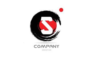 grunge s alfabet brev logotyp ikon design med japansk stil text. kreativ mall för företag vektor
