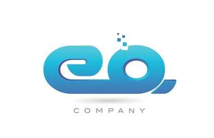 eq-Alphabet-Buchstaben-Logo-Symbol-Kombinationsdesign. kreative vorlage für geschäft und unternehmen vektor