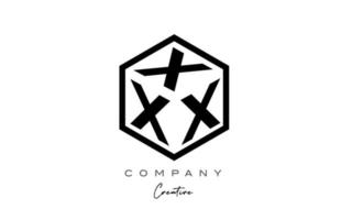 Drei-Buchstaben-Würfel x-Alphabet-Buchstaben-Logo-Icon-Design mit Polygon-Design. kreative Vorlage für Unternehmen und Unternehmen vektor