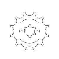 Logo für Motorradausrüstung vektor