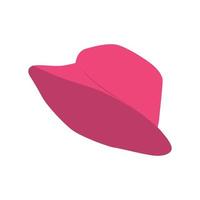 trendig kvinnors hatt logotyp vektor