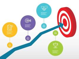 horisontell tidslinje infographic element Rapportera bakgrund vektor